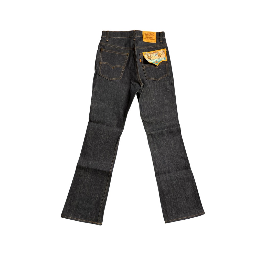 Vintage Levis 517 Saddleman Boot Jeans Orange Tab 1980s Indigo W31 L33 NOS - Picture 2 of 8